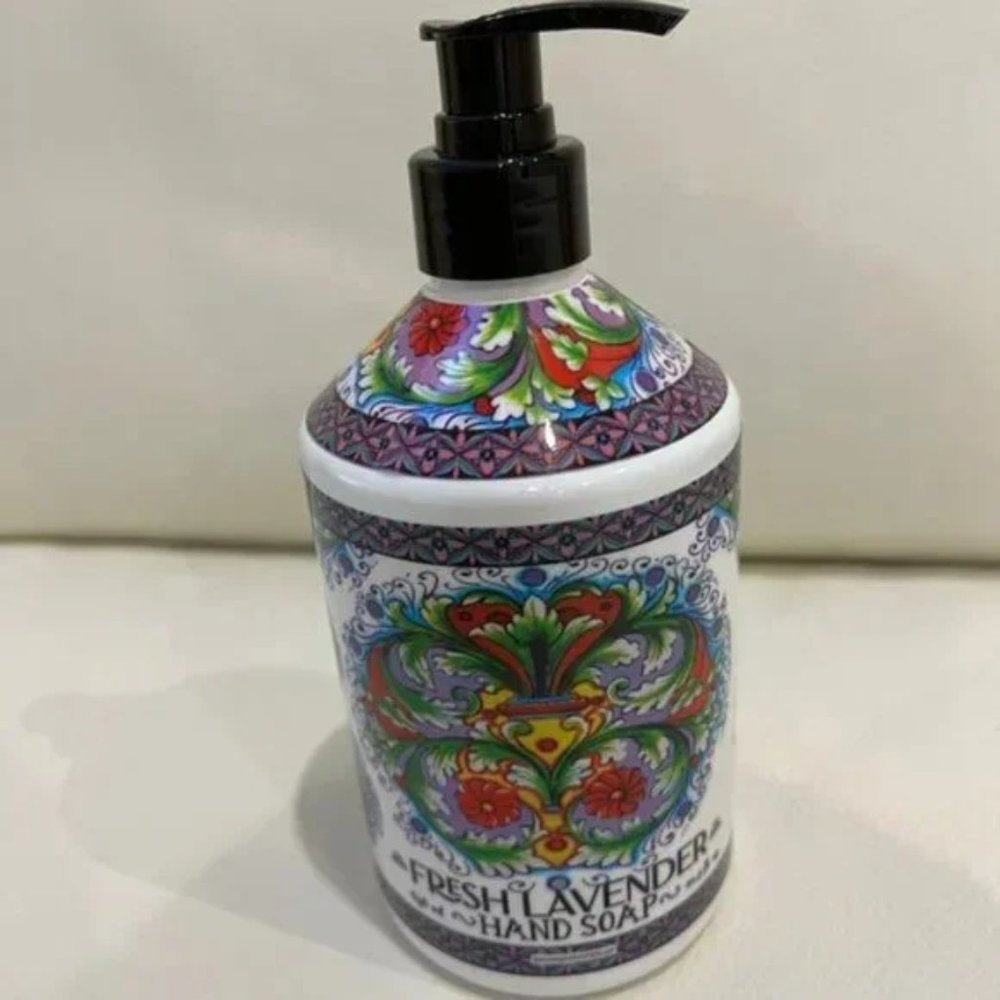 H&B Co. Italian DeRuta Fressco Fresh Lavender Hand Soap-21.5 fl oz